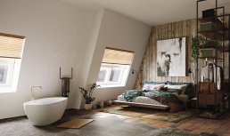 Studio Swen Burgheim - Schlafzimmer mit Badewanne - Berlin